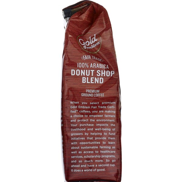 Gold Emblem Fair Trade Donut Shop Blend Premium Ground Coffee