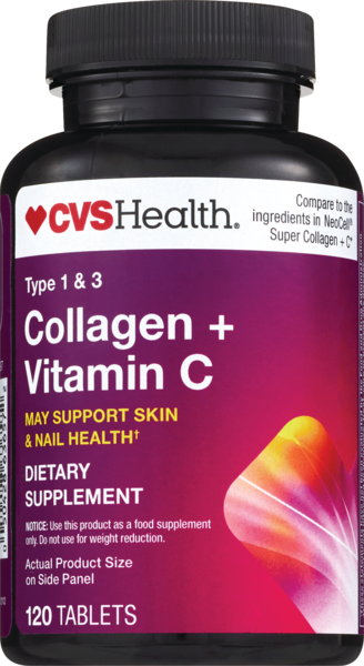 CVS Health Collagen + Vitamin C Tablets, 120 CT