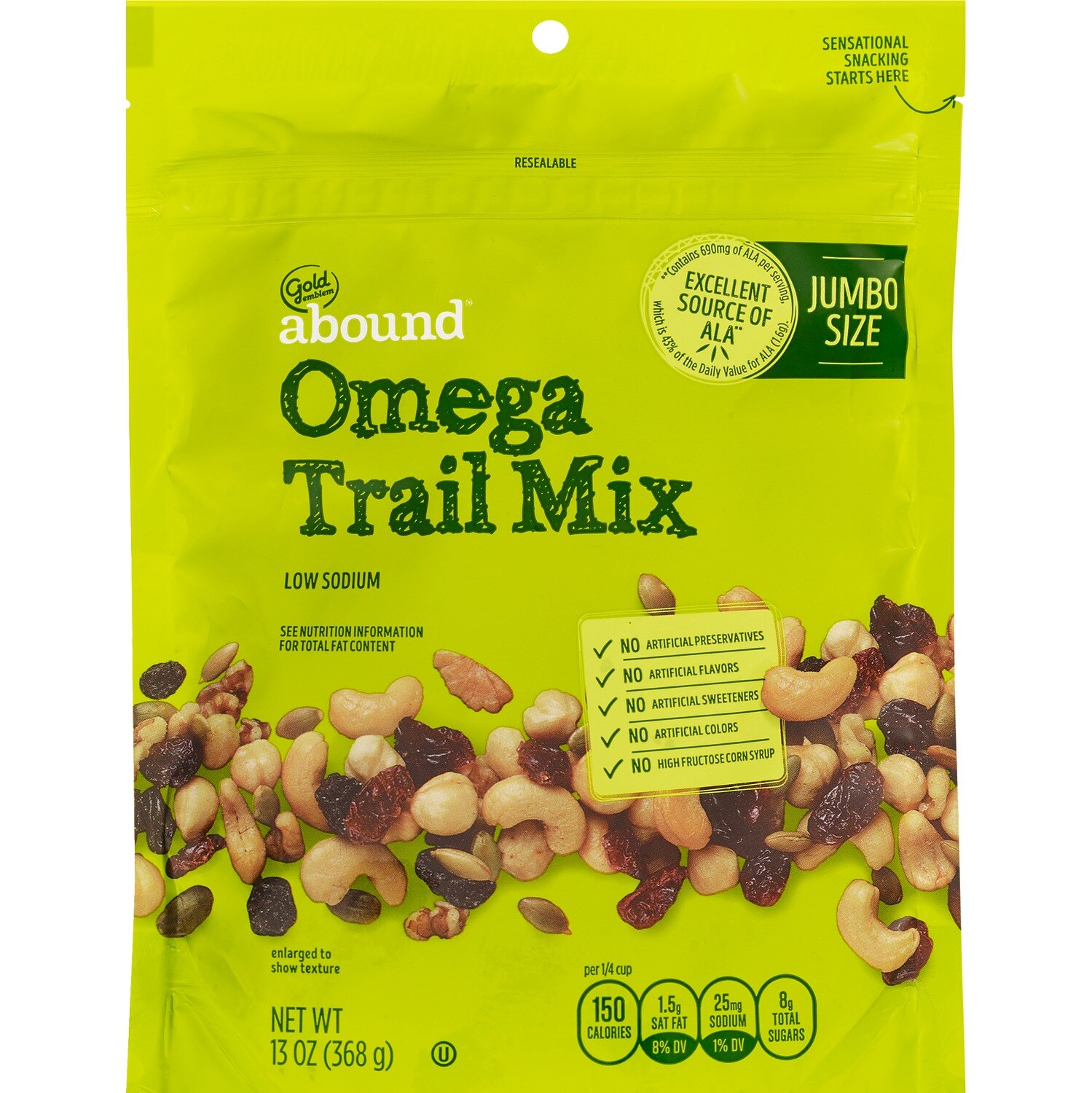 Gold Emblem Abound Omega Trail Mix