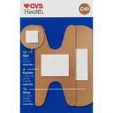 CVS Health Flexible Fabric Antibacterial Bandages, Assorted Sizes, 30 CT, thumbnail image 2 of 4