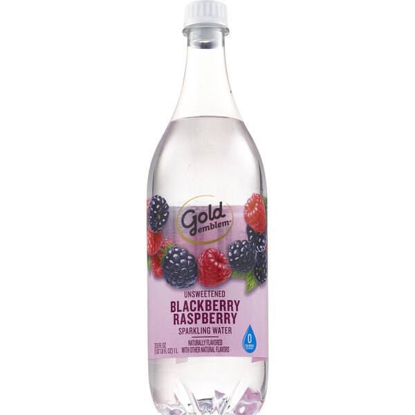 Well Market,Unsweetened Sparkling Water, Blackberry Raspberry, 33.8 oz