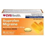 CVS Health Ibuprofen Migraine 200 MG Softgels, thumbnail image 1 of 5