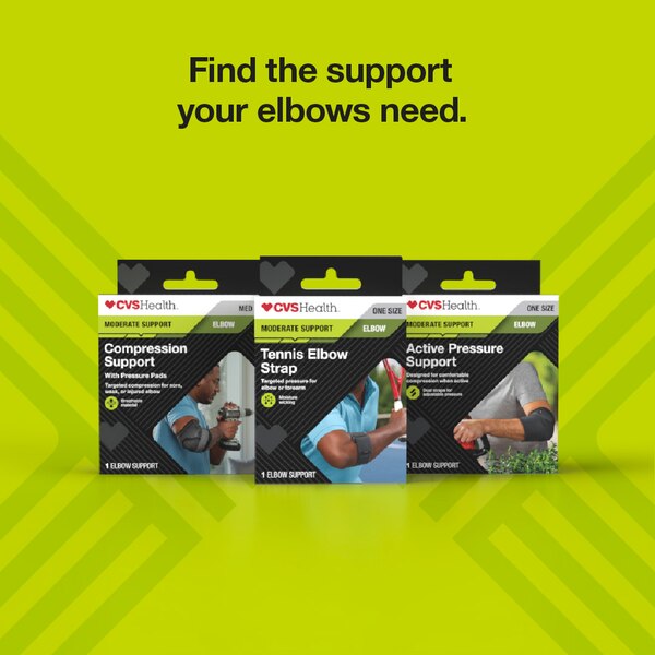 CVS Health Moderate Compression Support Elbow Pads