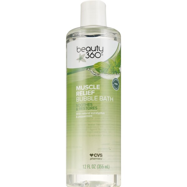 Beauty 360 Muscle Relief Bubble Bath, 12 OZ