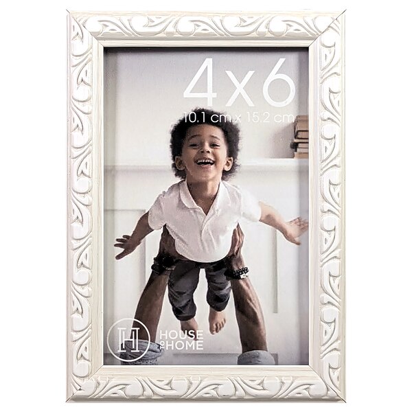 House to Home White Ornate Picture Frame, 4x6