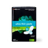 CVS Health Ultra Thin Pads, Super, thumbnail image 1 of 7