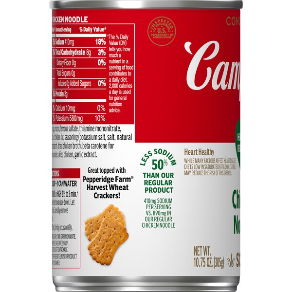 Campbell's Condensed Healthy Request Chicken Noodle Soup, Can, 10.75 oz