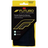 Futuro Moderate Compression Trouser Socks for Women, Black, thumbnail image 1 of 5