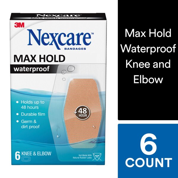 NexCare Max Hold Waterproof Knee and Elbow