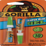 Gorilla Super Glue Gel, 3g, 2 Tubes, thumbnail image 1 of 2