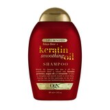 OGX Frizz-Free Keratin Smoothing Oil Shampoo, 13 OZ, thumbnail image 1 of 6