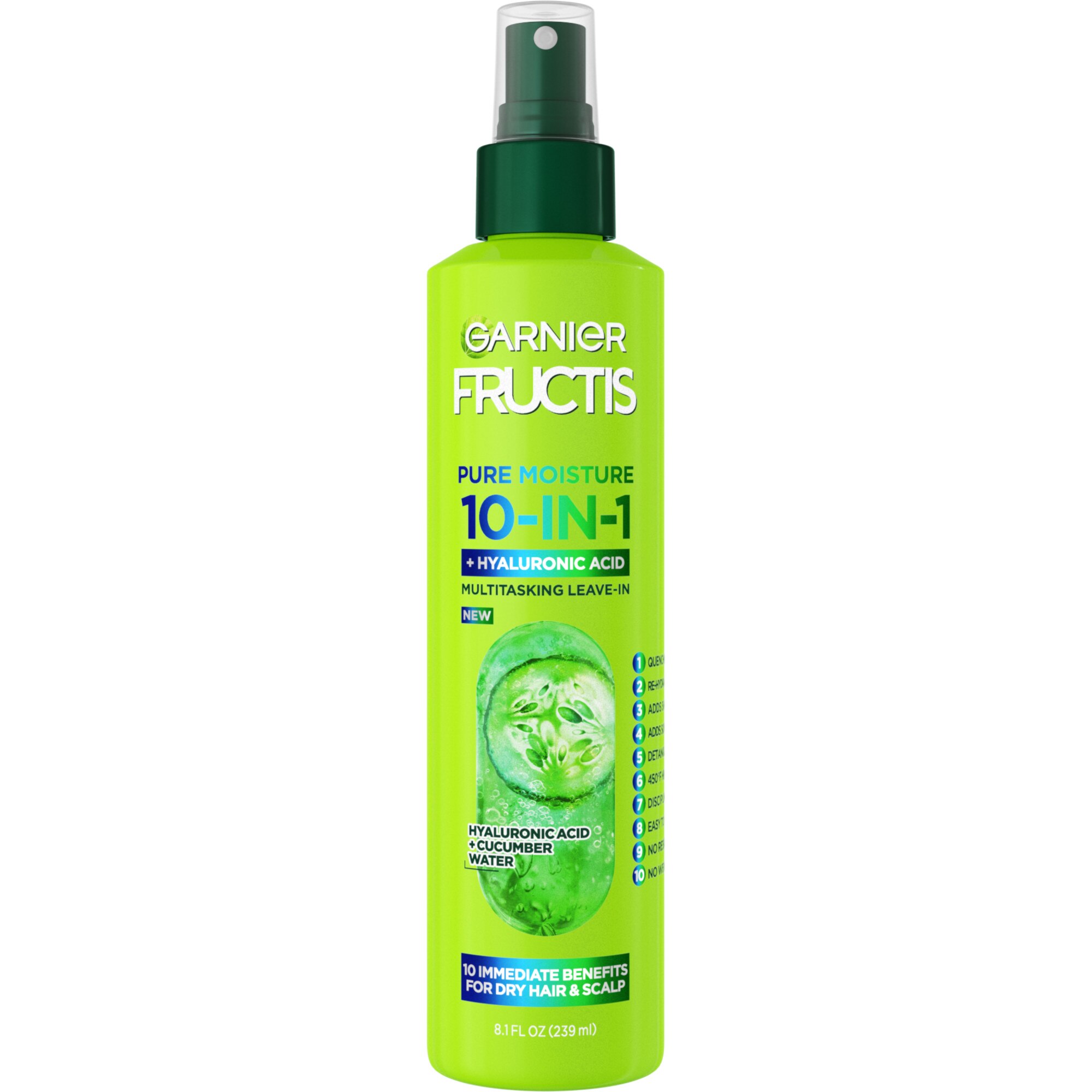 Garnier Fructis Pure Moisture 10-in-1 Spray, 8.1 OZ