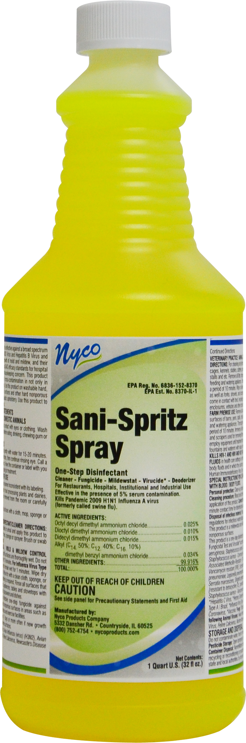 Sani-Spritz Spray One-Step Disinfectant Cleaner, 32 OZ