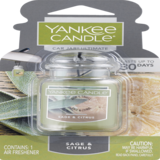 Yankee Candle Sage & Citrus Car Jar Ultimate Air Freshener, thumbnail image 1 of 2