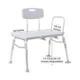 McKesson Knocked Down Bath Transfer Bench, 26 Inch Seat Width, 400 lbs. Weight Capacity, Beige, thumbnail image 4 of 4