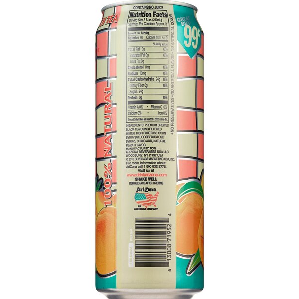 Arizona Peach Can 23 OZ