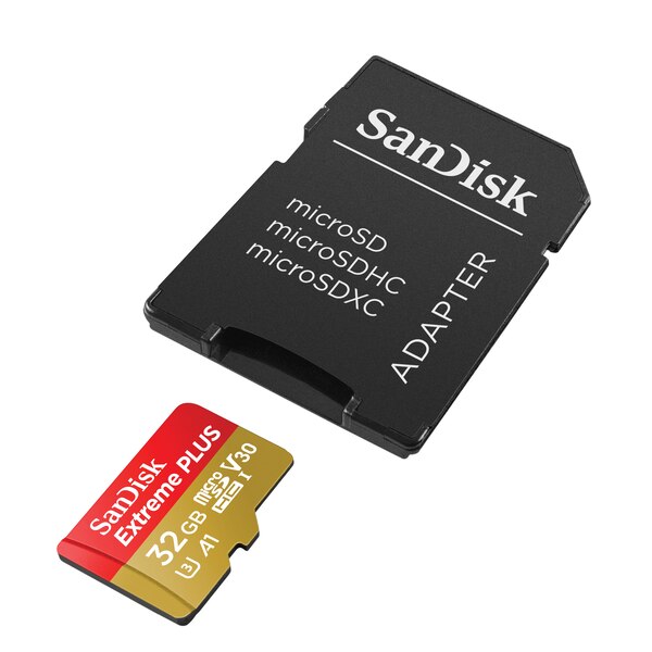 SanDisk Extreme PLUS microSD UHS-I Card with Adapter