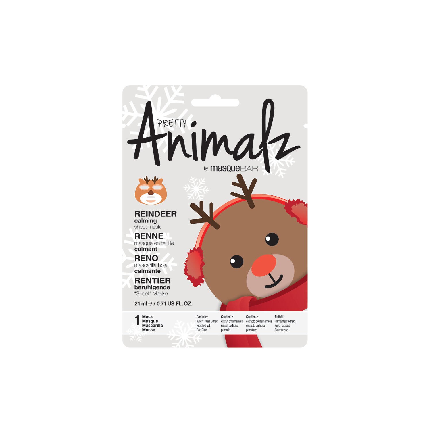 Pretty Animalz by Masque Bar Reindeer Sheet Mask image.