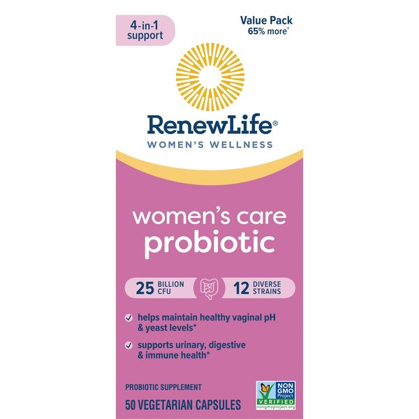 Renew Life Probiotics Women's Care, 25 Billion CFU, 50 CT