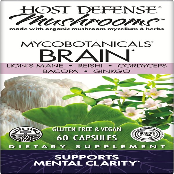 Host Defense MycoBotanicals Brain, 60 CT