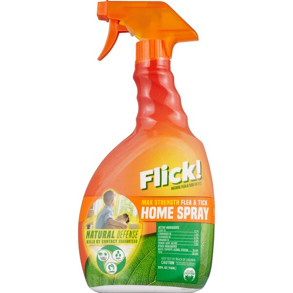 Flick! Max Strength Flea & Tick Home Spray, 32 oz