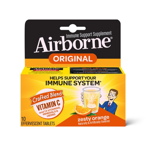 Airborne Vitamin C and Immune Support Supplement