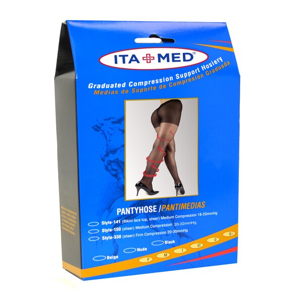 ITA-MED Sheer Compression Pantyhose