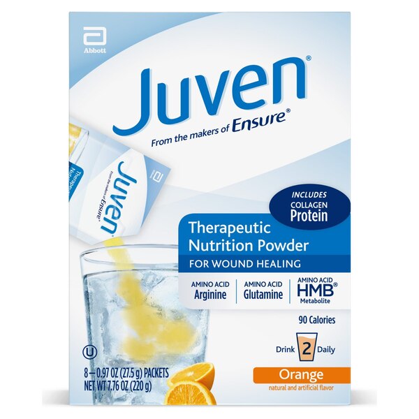 Juven Therapeutic Nutrition Powder for Wound Healing, 8 CT