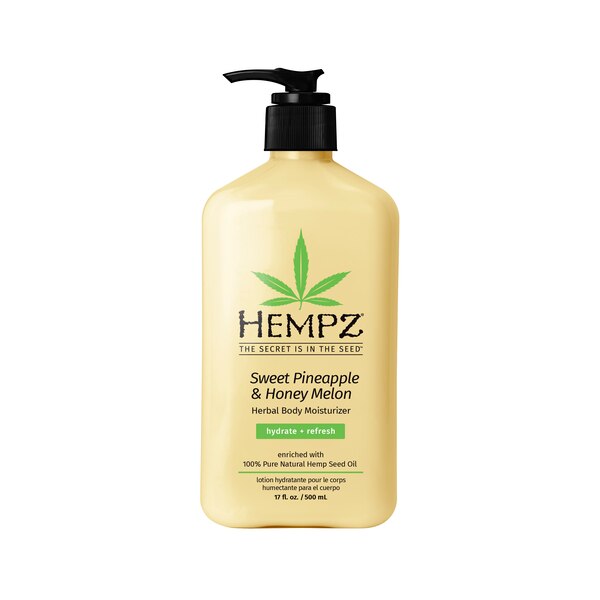 Hempz Sweet Pineapple Herbal Body Moisturizer, 17 OZ