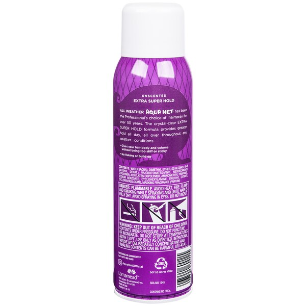 Aqua Net Professional Extra Super Hold Professional Hair Spray, Unscented