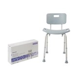 McKesson Bath Bench 19-1/4 Inch Seat Width 300 lbs. Weight Capacity, Gray, thumbnail image 2 of 5