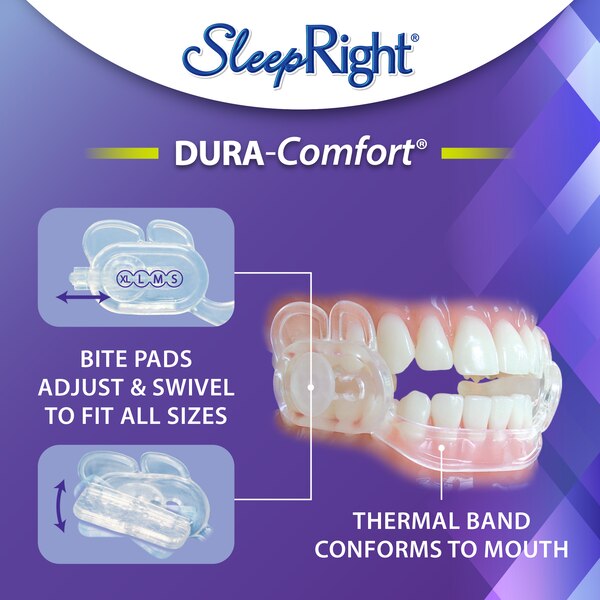 SleepRight Dura-Comfort Dental Guard for Nighttime Teeth Grinding