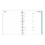 Blue Sky 2023 Tabbed Weekly and Monthly Planner, 8.5 in. x 11 in., Laurel, thumbnail image 5 of 5