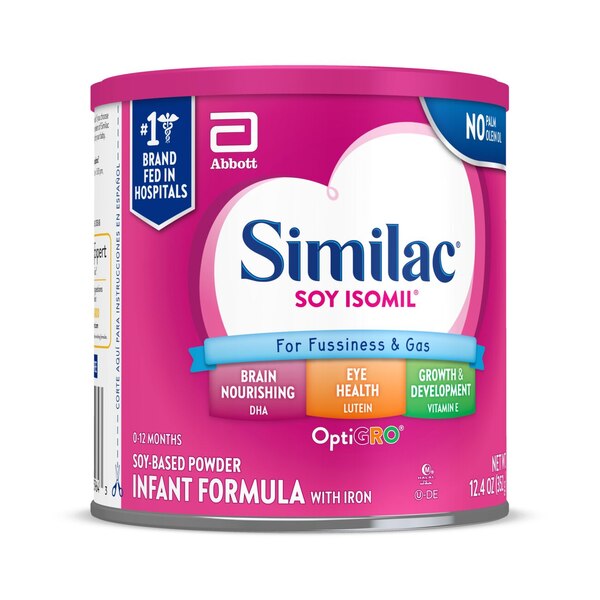 Similac Soy Isomil For Fussiness and Gas Infant Formula  Powder, 1CT