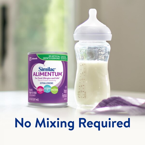 Similac Alimentum Ready-to-Feed Baby Formula, 8-fl-oz Can, Pack of 6