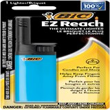 BIC EZ Reach Candle Lighters, The Ultimate Lighter with Extended Wand for Grills and Firepits (1.45-inch), Long Neck Lighter, Assorted Colors,, thumbnail image 1 of 5