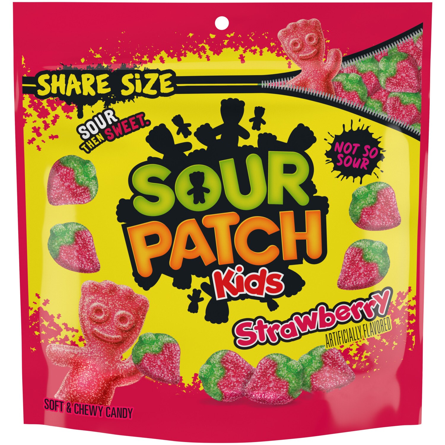 Sour Patch Kids Original Soft & Chewy Candy, Share Size Resealable Bag, 12 oz image.