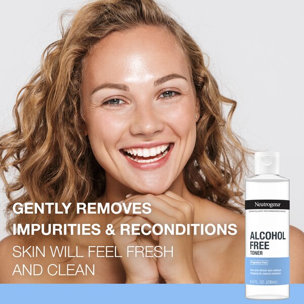 Neutrogena Alcohol-Free Facial Toner, Hypoallergenic, 8 OZ
