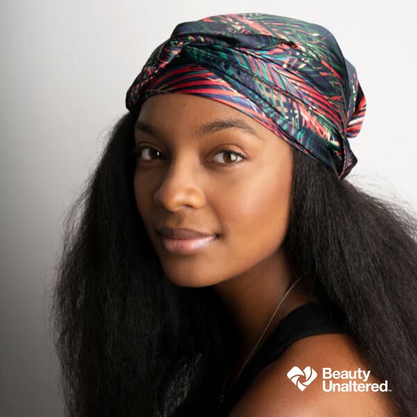 Broadus Collection Headwrap Scarf, Island Palm