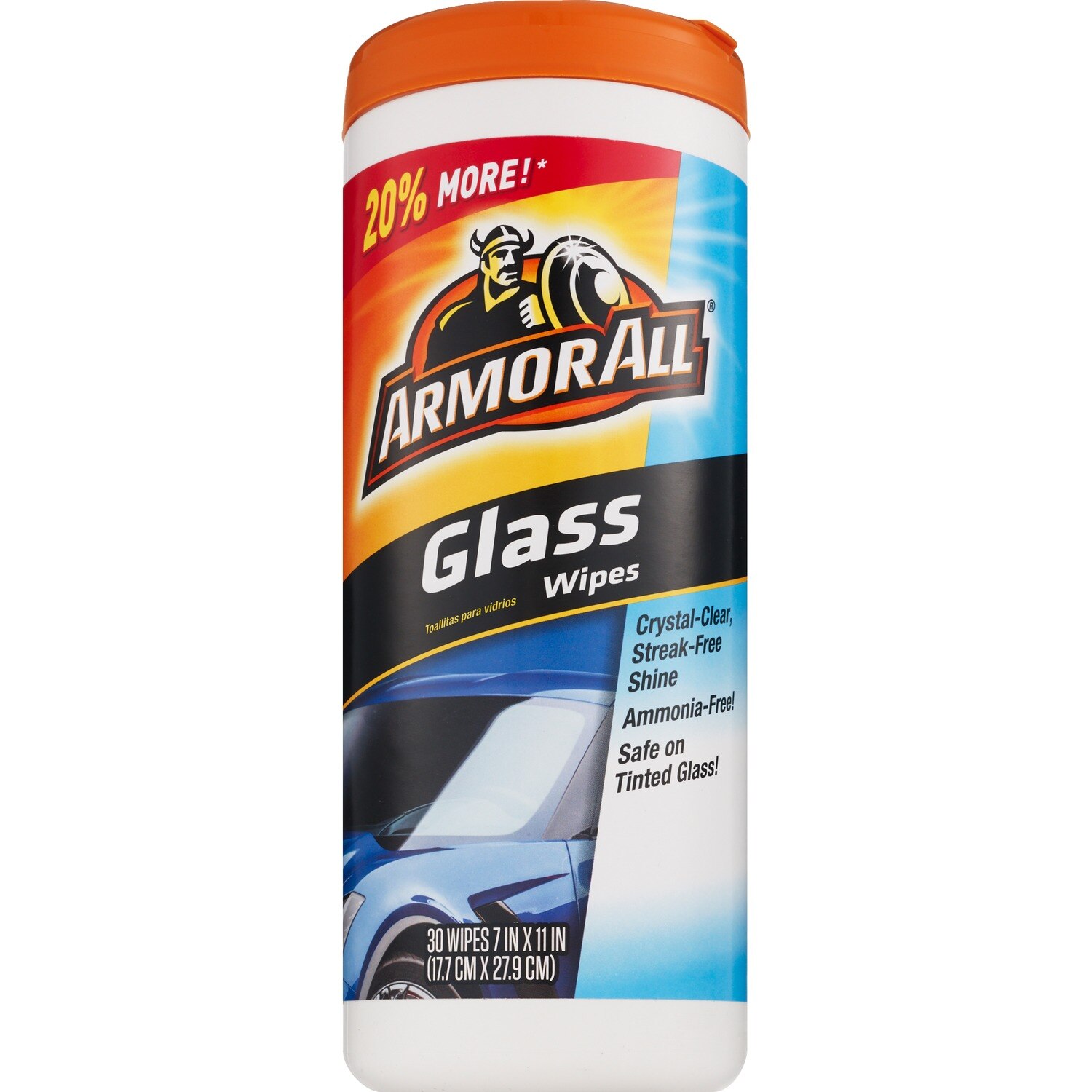 Armor All Glass Wipes, 30 ct