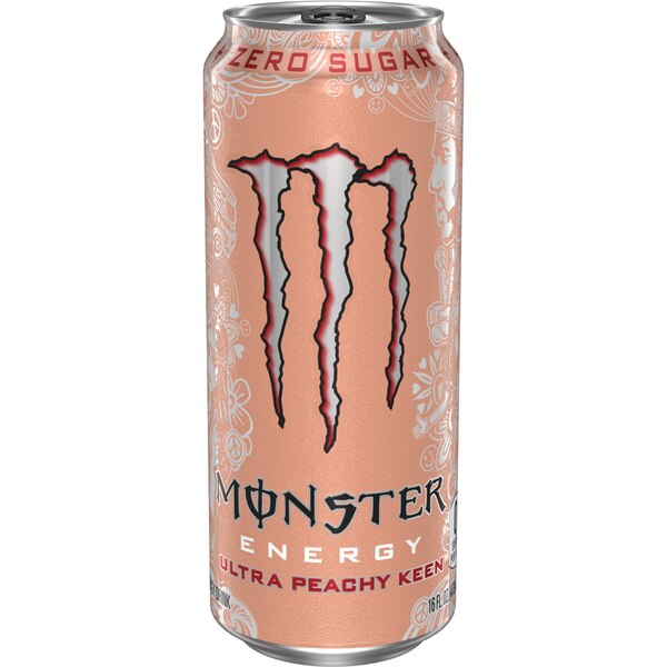 Monster Energy, Ultra Peachy Keen, 16 oz