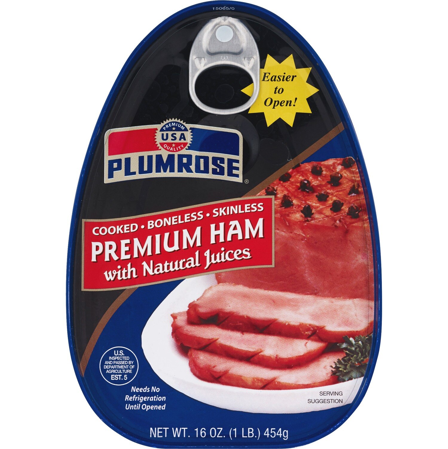 Plumrose Premium Ham (Water Added), 16 oz image.