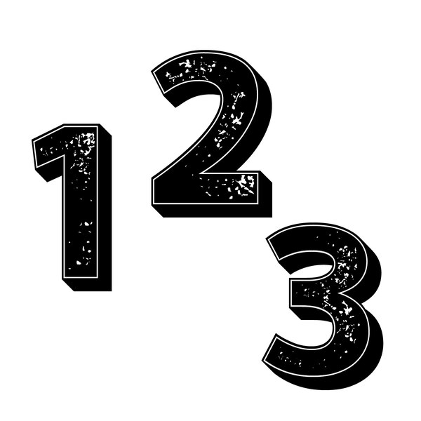 Royal Brites 3D Black Project Letter & Numbers Stickers, 2 in, 115 CT
