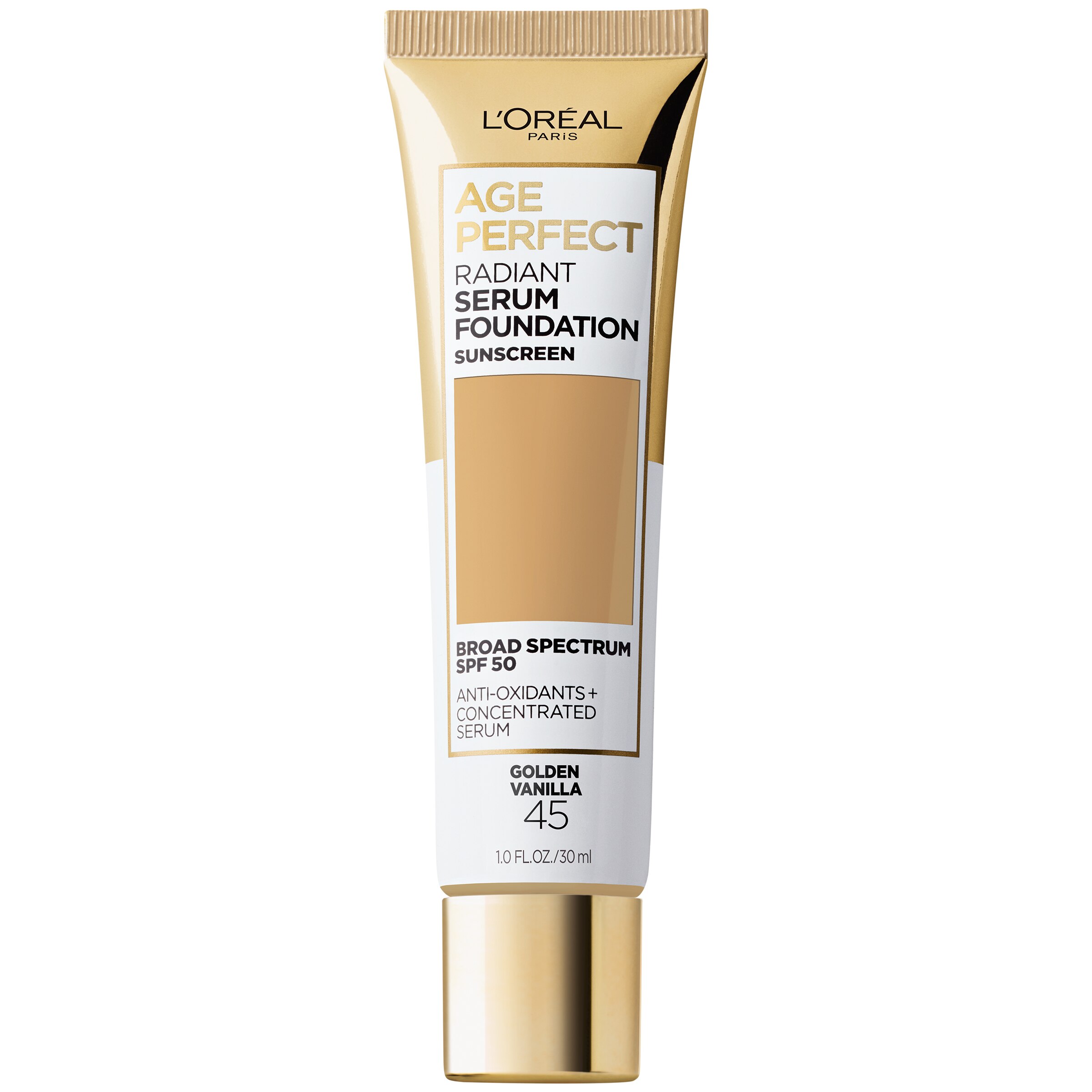 L'Oreal Paris Age Perfect Radiant Serum Foundation with SPF 50 image.