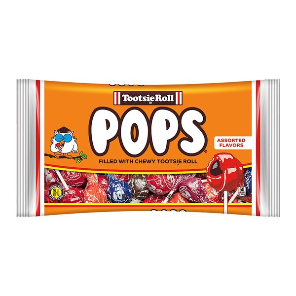 Tootsie Roll Pops Assorted Flavor Lollipops, 10.125 OZ Bag