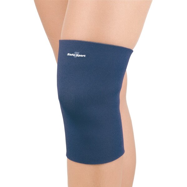 Safe-T-Sport Neoprene Closed Knee Sleeve, Navy image.