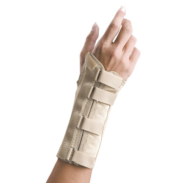 FLA Soft Form Elegant Wrist Support, Right, Beige image.