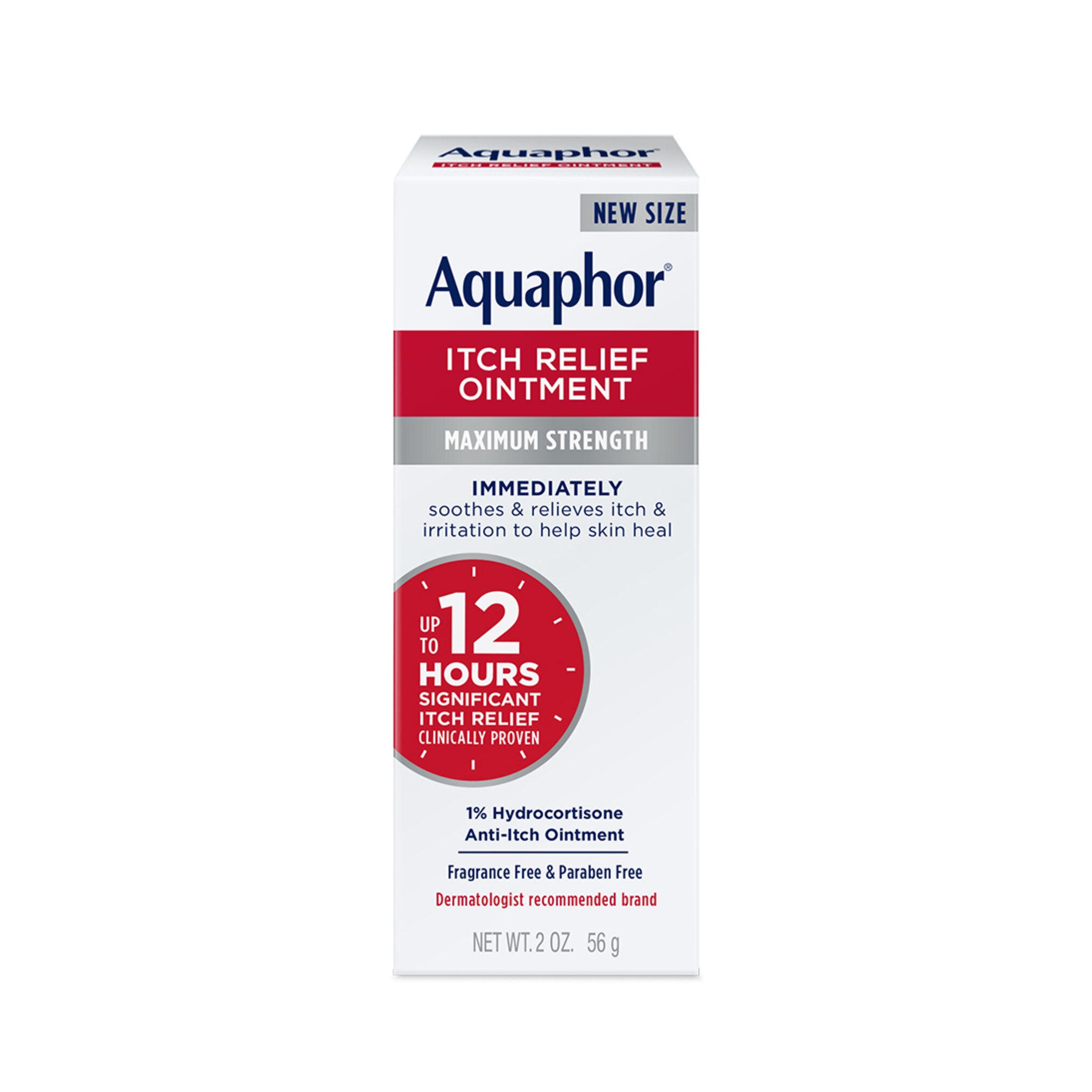 Aquaphor Itch Relief Ointment, 1% Hydrocortisone, 1 OZ