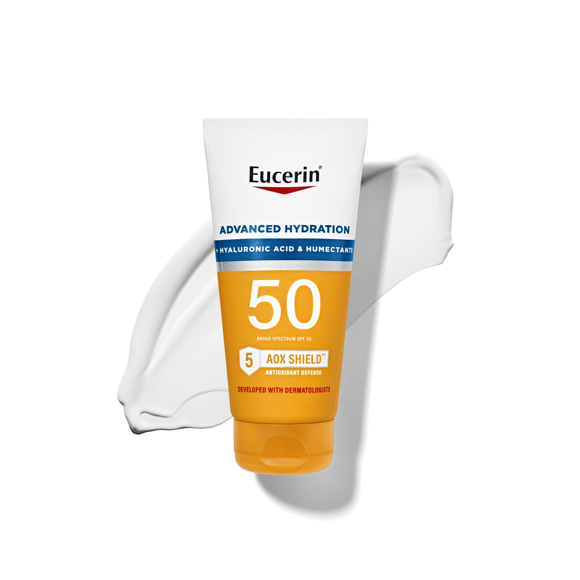 Eucerin Sun Advanced Hydration Sunscreen Lotion, 5 OZ image.