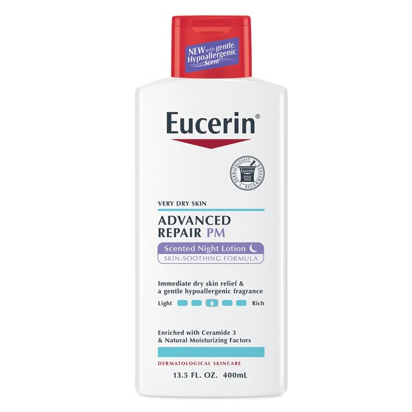 Eucerin Advanced Repair Night Lotion for Dry Skin, 13.5 OZ